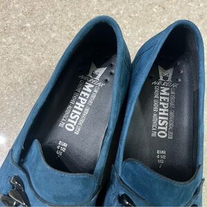 Mephisto Blue Suede Loafers